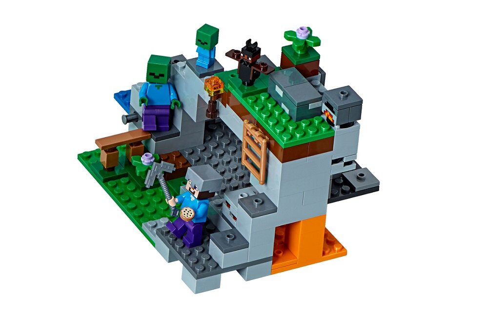 LEGO Minecraft Jaskinia zombie 21141 kreatywna zabawa prawidłowy rozwój merytoryczny dziecka klocki figurki minifigurki
