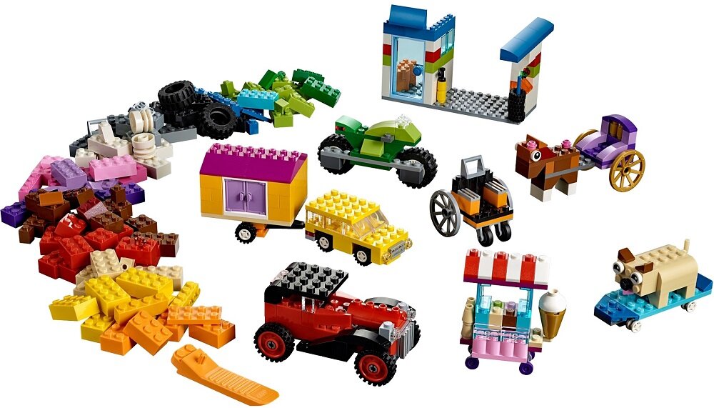 LEGO Classic Klocki na kółkach 10715 duża ilość elementów