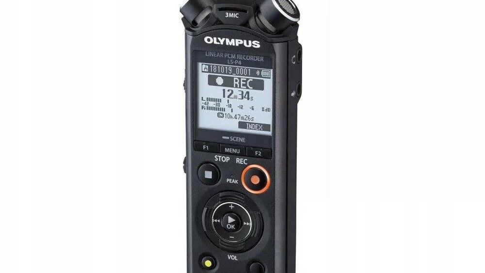 Liniowy rejestrator dźwięku OLYMPUS LS-P4  - technologia wyświetlacz