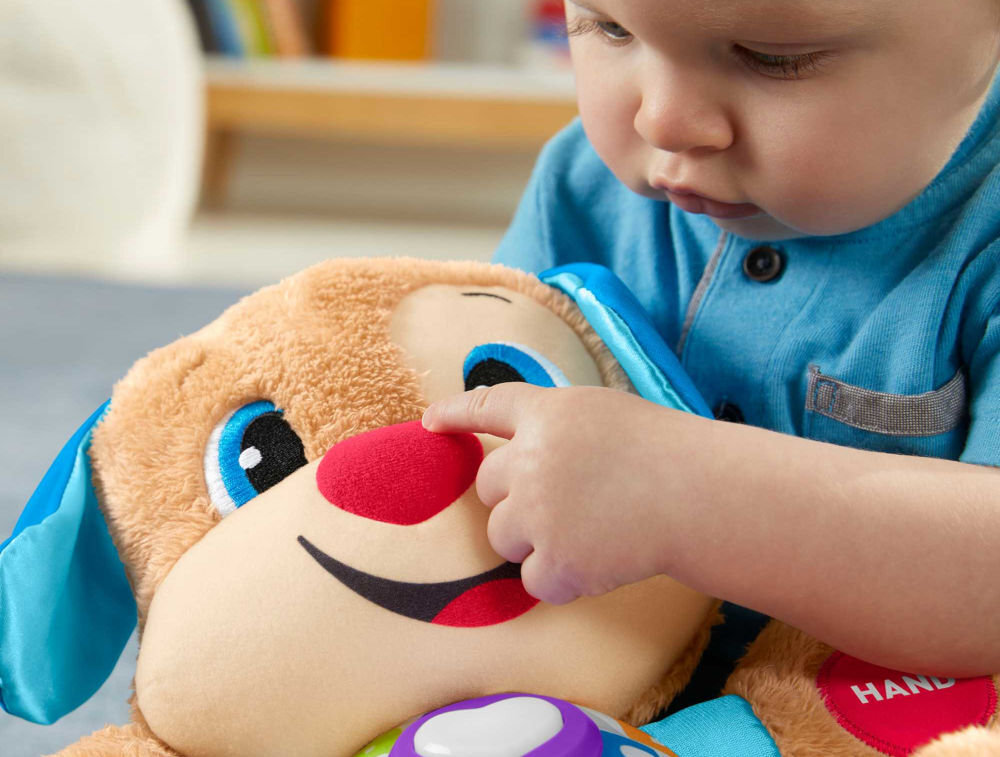 Zabawka edukacyjna FISHER PRICE Ucz się i śmiej! Szczeniaczek Uczniaczek FPM71 zasilanie baterie możliwości