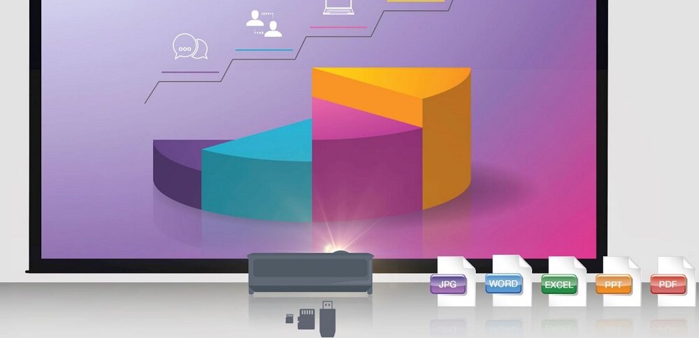 Projektor OPTOMA ML1050ST - Wbudowana przeglądarka plików