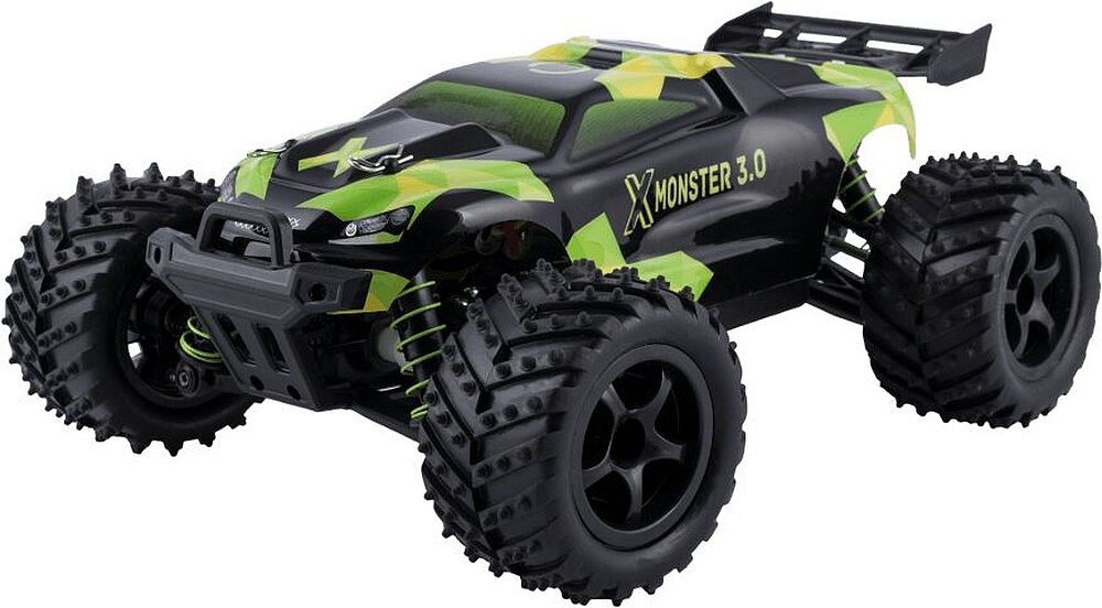 Samochód zdalnie sterowany OVERMAX X-monster sterowanie bateria prędkość pojemność koła