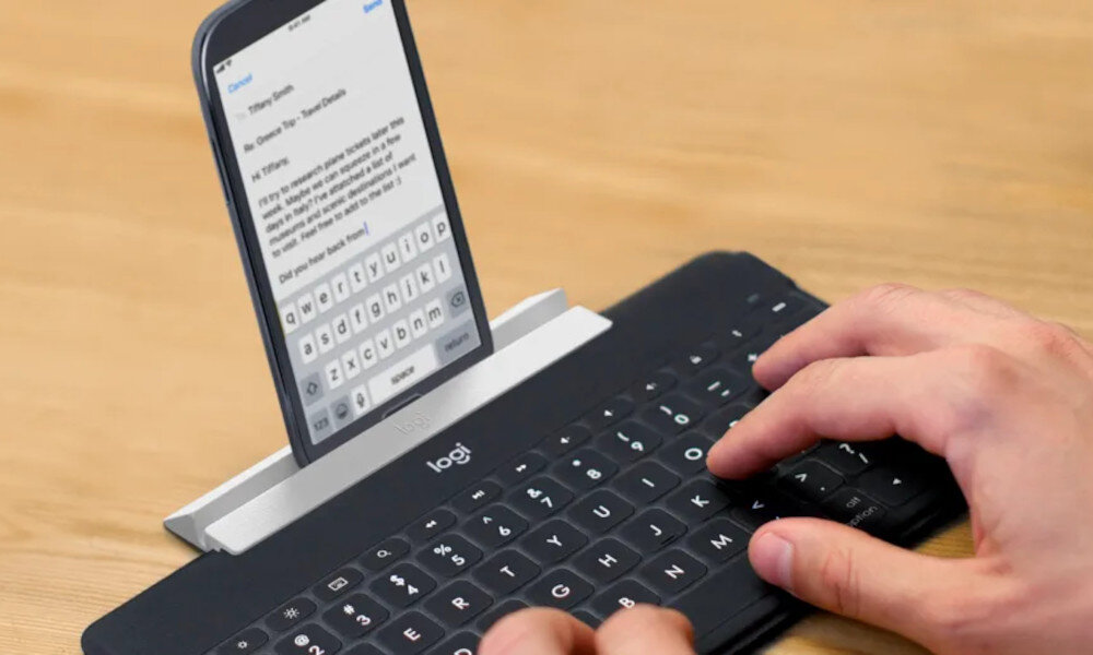 Klawiatura LOGITECH Keys To Go Czarny przeznaczenie waga budowa połączenie