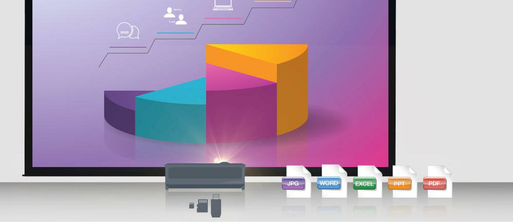 OPTOMA-W461 projektor przeglądarka pliki office