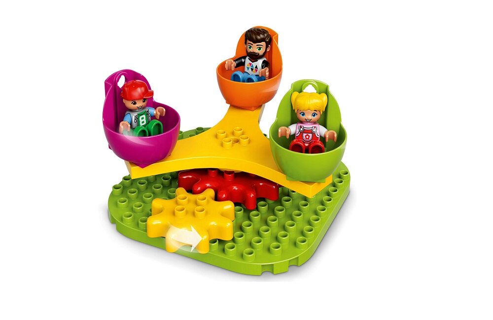 LEGO Duplo Duże wesołe miasteczko 10840 kreatywna zabawa prawidłowy rozwój merytoryczny dziecka klocki figurki minifigurki bez zasilania klasyczna zabawa wysoka jakość lego wielogodzinna zabawa 