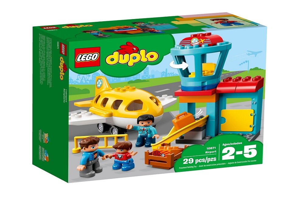 LEGO Duplo Lotnisko 10871 kreatywna zabawa prawidłowy rozwój merytoryczny dziecka klocki figurki samolot