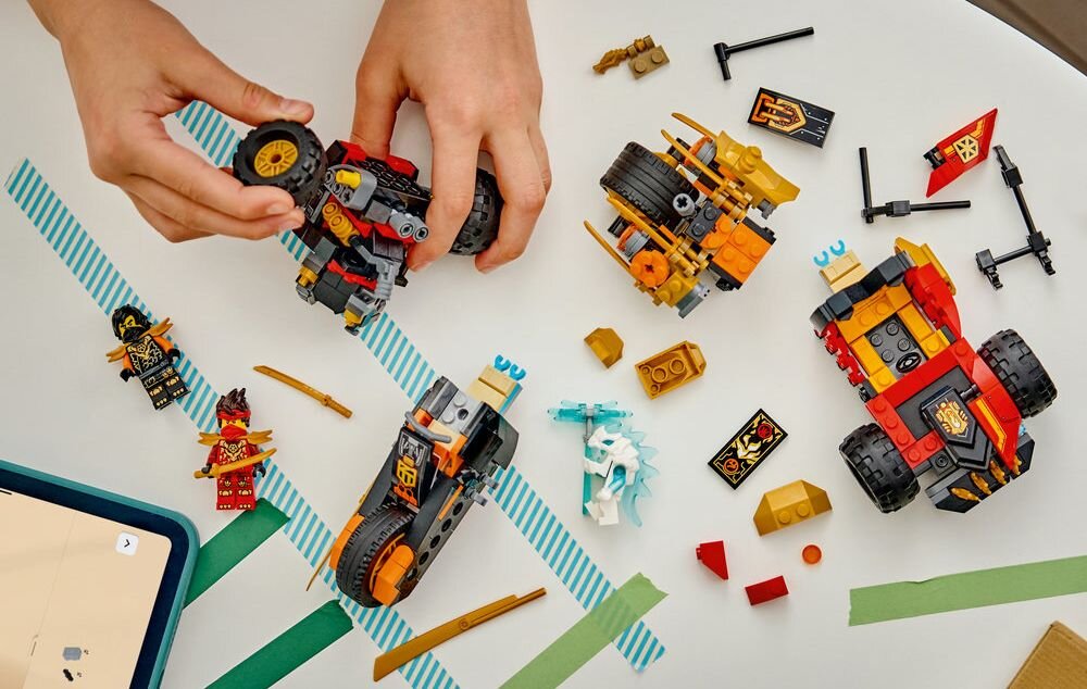 LEGO 71864 NINJAGO Wielofunkcyjne pojazdy Kaia i Cole’a