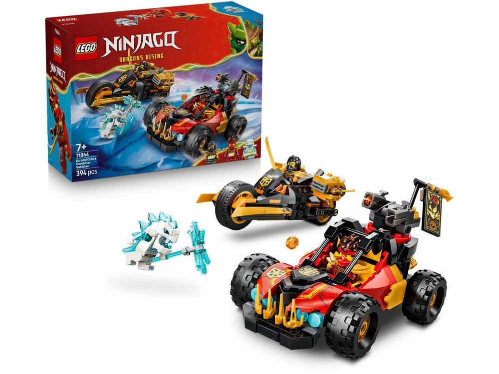 LEGO 71864 NINJAGO Wielofunkcyjne pojazdy Kaia i Cole’a