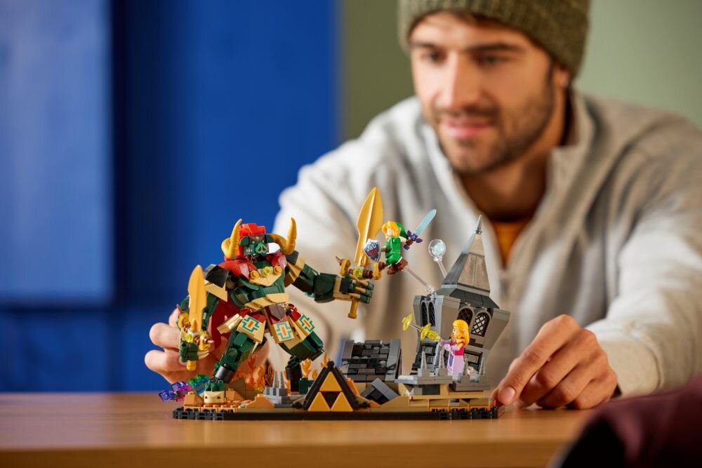 LEGO 77093 The Legend of Zelda Ocarina of Time – The Final Battle ruiny zamku Ganona model kolekcjonerski 1003 elementy