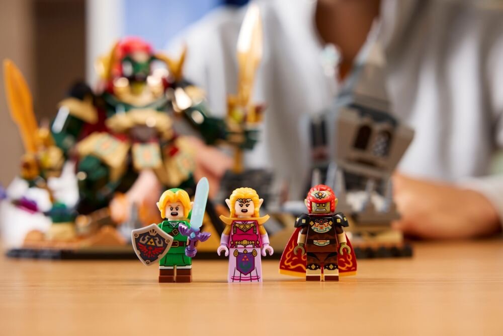 LEGO 77093 The Legend of Zelda Ocarina of Time – The Final Battle ruchome gruzy przycisk Ganondorf Recovery Heart