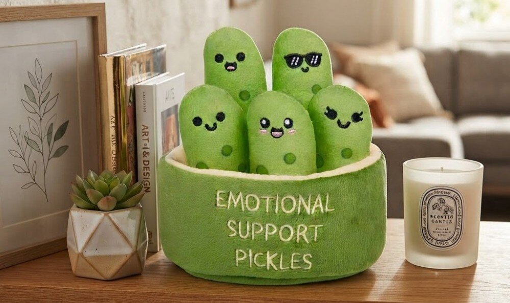 Maskotka JUST PLAY Emotional Support Piklowane ogórki 98618-EU0-1B006HT0RL
