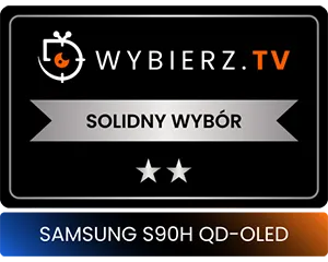 samsung-s90h-qdoled-pl 1 300x240 Grafika przedstawia logo \'WYBIERZ.TV\' z napisem \'SOLIDNY WYBÓR\' oraz dwie gwiazdki poniżej. Na dole widnieje napis \'SAMSUNG S90H QD-OLED\'.