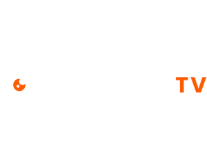 Logo media expert w kolorze pomarańczowym na białym tle.