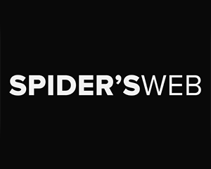 300x240 spidersweb Logo z białym napisem \'SPIDER\'S WEB\' na czarnym tle.