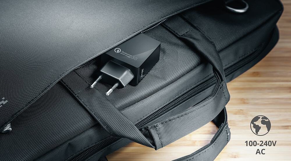 Ładowarka sieciowa TRUST Qualcomm 3.0 1XUSB 3A 21818 Czarny opis