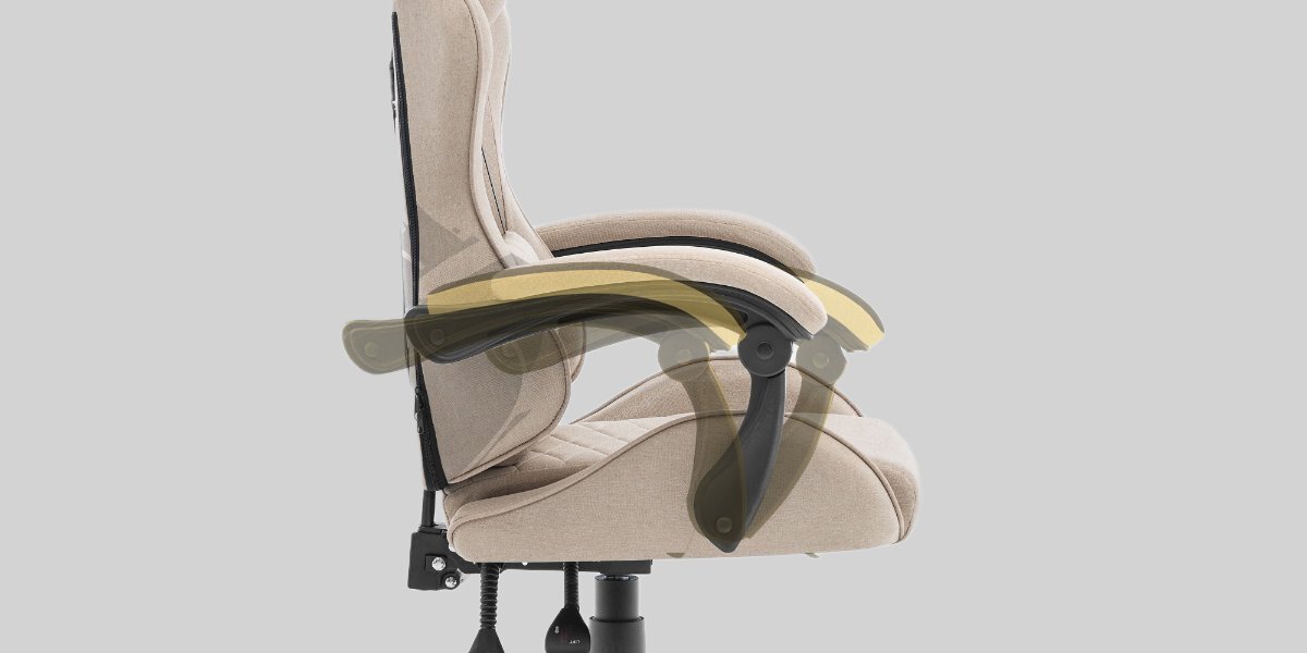Zintegrowane podłokietniki linkage armrests w fotelu Cabro C500