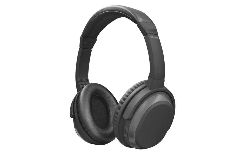 SŁUCHAWKI BLUETOOTH TRUST PAXO ANC NAUSZNE CZARNE asystent głosowy google