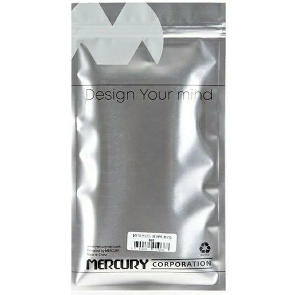 Opakowanie z napisem \'Design Your mind\' oraz logo \'MERCURY CORPORATION\'.