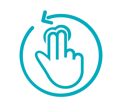 Dotykowa oraz obrotowa obsługa