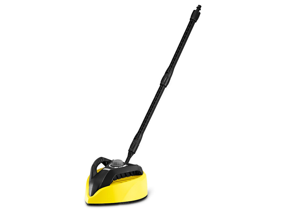 Szczotka KARCHER T-Racer T 450 2.643-214.0 obrotowe ramię z dwoma dyszami wysokociśnieniowymi czyści szybko i wydajnie rozległe obszary zewnętrzne wydajne urządzenie kompatybilne z urządzeniami wysokociśnieniowymi firmy KARCHER klas od K4 do K7