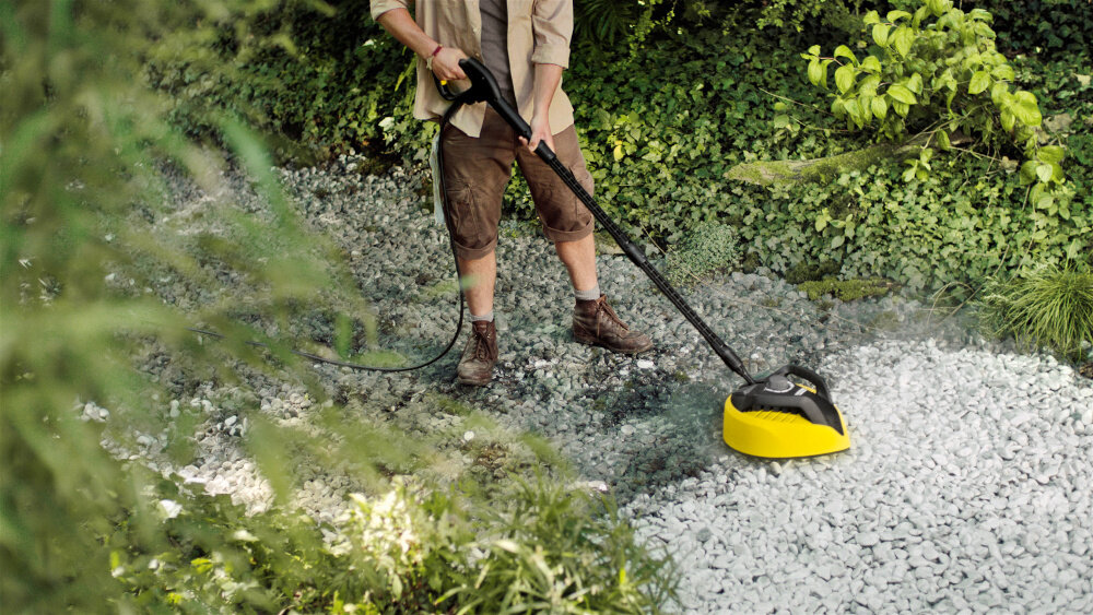 Szczotka KARCHER T-Racer T 450 2.643-214.0 przystawka do powierzchni może być regulowana czyści 10 razy szybciej niż lanca spryskująca