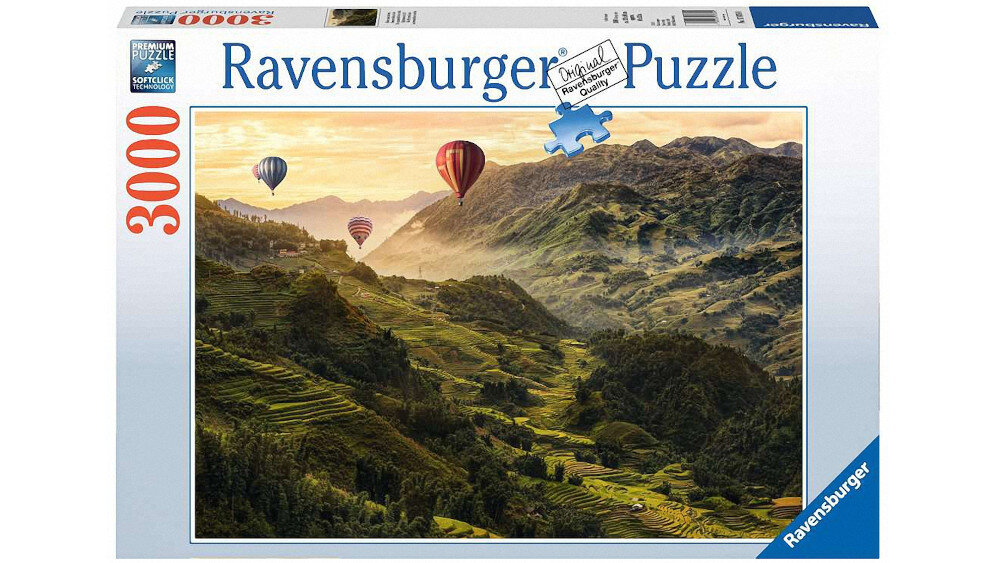 Puzzle RAVENSBURGER Tarasy ryżowe w Azji - puzzle