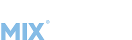 Logo z napisem \'sodastream MIX\' w kolorze białym i niebieskim na czarnym tle.