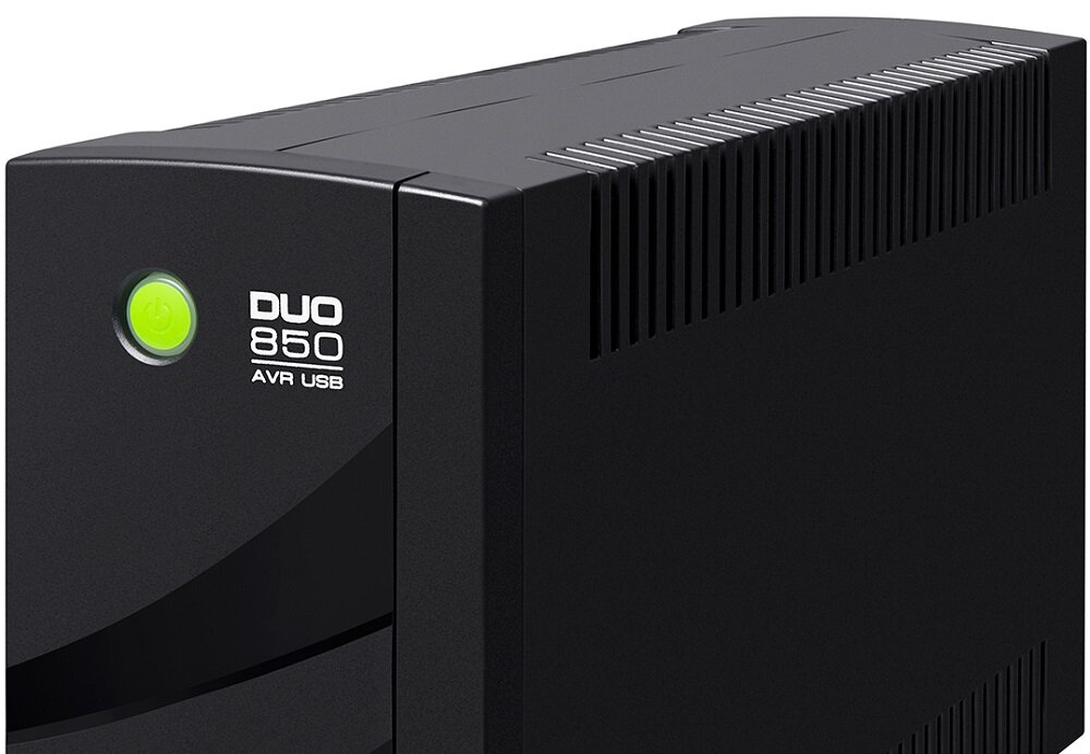 Zasilacz UPS EVER Duo 850 AVR USB - kompaktowy zasilacz