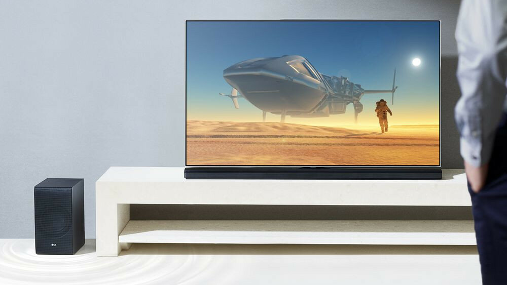 Soundbar LG SJ8 - bezprzewodowy subwoofer
