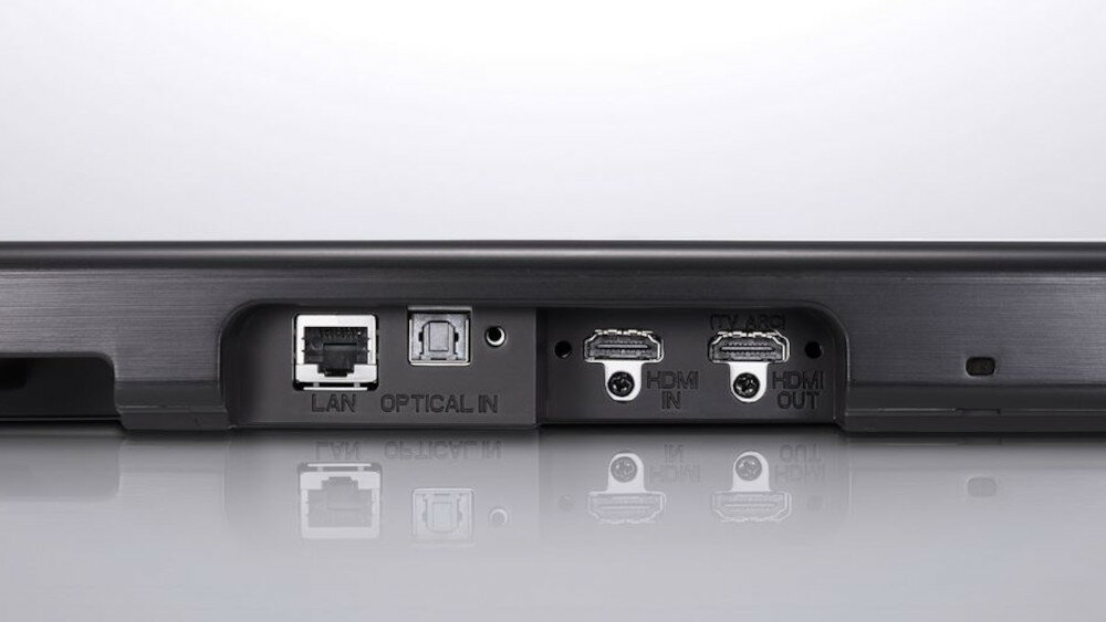 Soundbar LG SJ8 - złącza