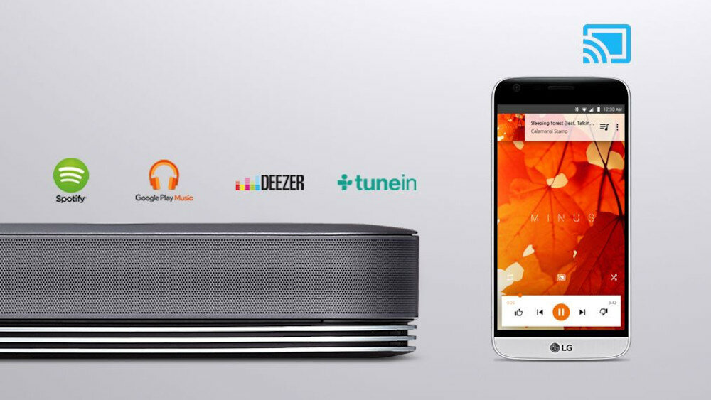 Soundbar LG SJ9 - chromecast