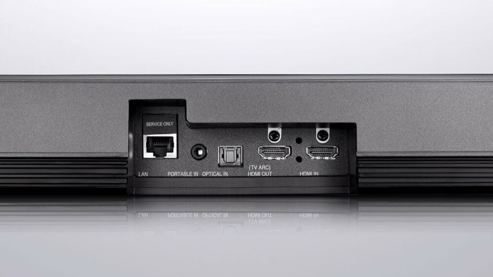 Soundbar LG SJ9 - złącza