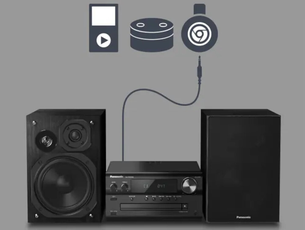 Wieża PANASONIC SC-PMX82EG-S  - aux-in