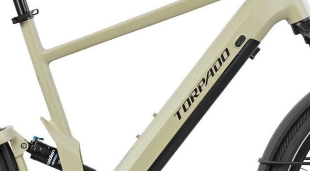 Rower elektryczny TORPADO NOVA FS 2.0 M19 27.5 cala Piaskowy