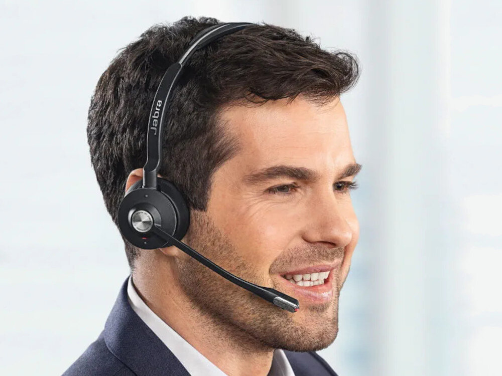 Słuchawki nauszne JABRA Engage 75 Mono Czarny mikrofon głośniki stała głośność