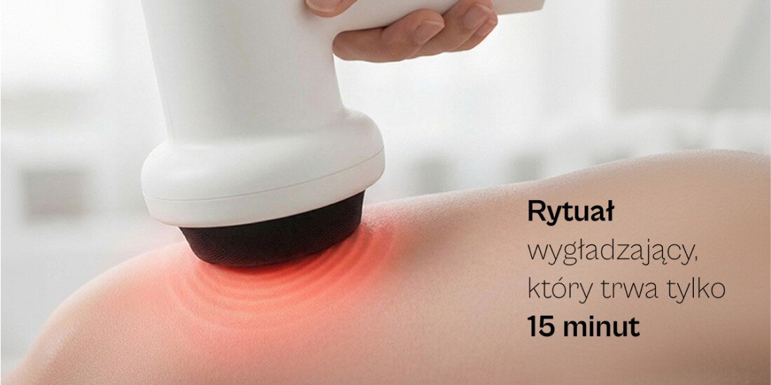 Masażer antycellulitowy BEAUTIFLY 8w1 TouchSense zdjęcie lifestyle Regulowana intensywność Dziewięć poziomów intensywności automatycznie się wyłącza