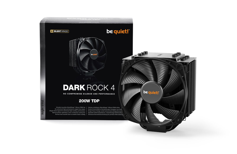 CHŁODZENIE CPU BE QUIET DARK ROCK 4 BK021 średnica procesor cichy