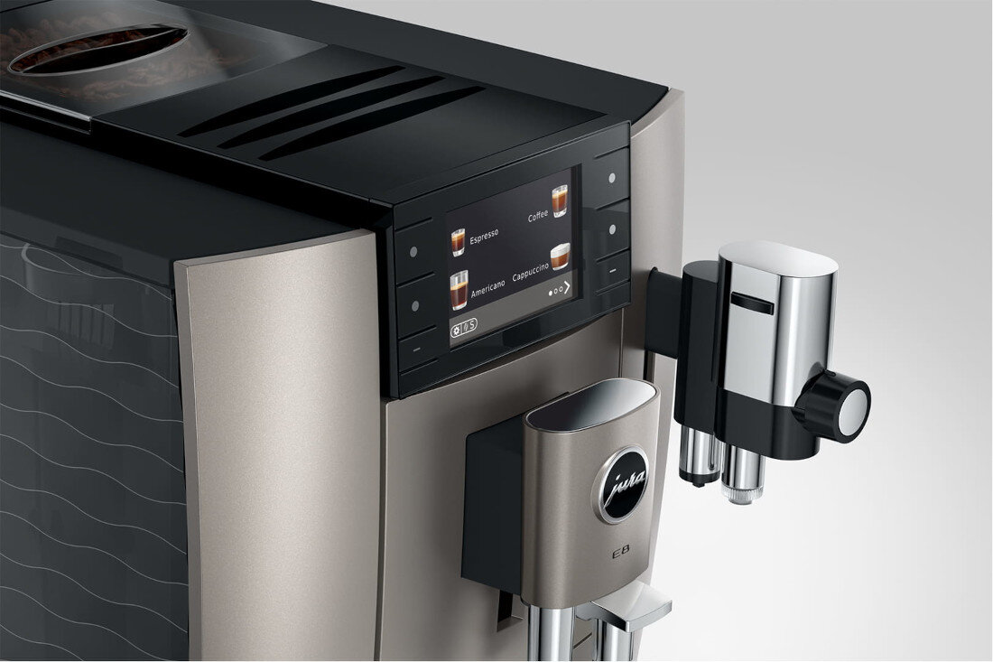 Ekspres JURA E8 Midnight Silver (ED) wpływa na smak System Quality Assistant  higiena żywotność aromat konserwacja kawa