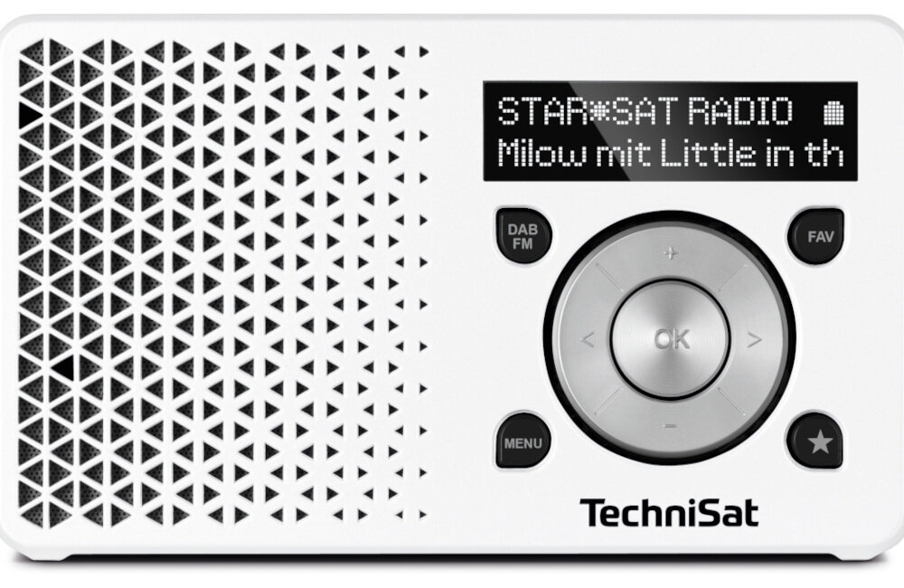 Radio TECHNISAT DIGITRADIO 1 biało-srebrny Centrum Badań i Rozwoju TechniSat wysoko zautomatyzowane płytki kalibracja urządzenia jakość odbioru