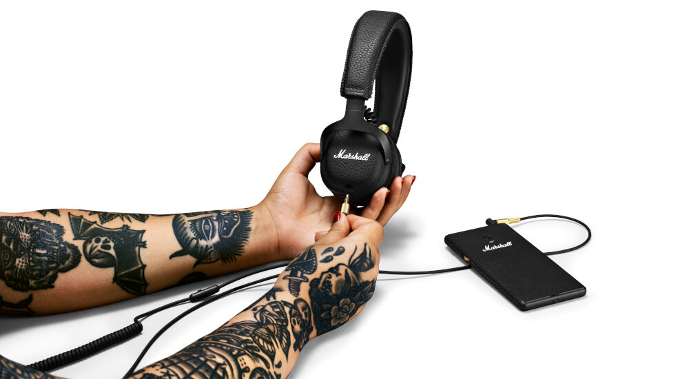SŁUCHAWKI MARSHALL BLUETOOTH MID CZARNE pasmo przenoszenia impedancja dynamika