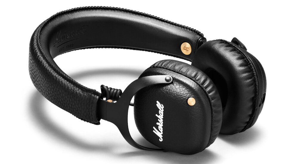 SŁUCHAWKI MARSHALL BLUETOOTH MID CZARNE mikrofon
