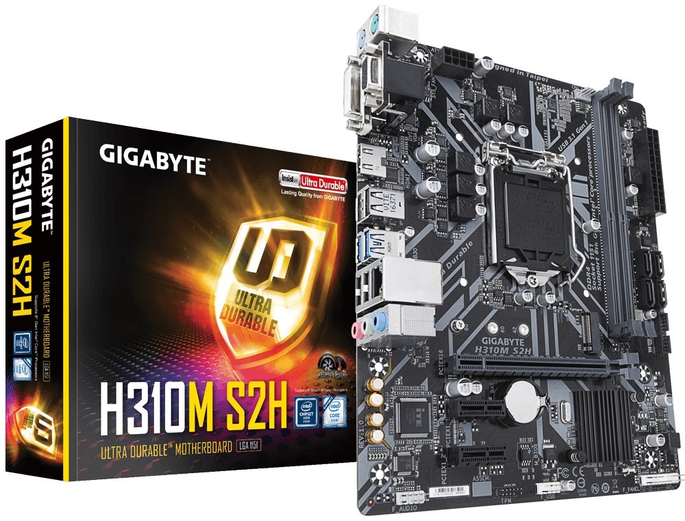 PŁYTA GŁÓWNA GIGABYTE H310M S2H szybkość działania USB 2.0 USB 3.1 Gen1