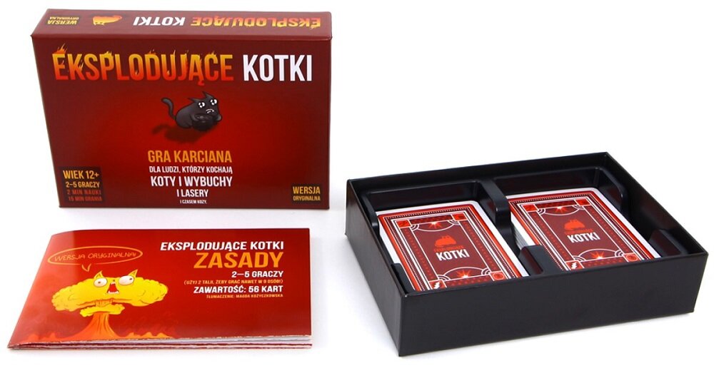 Gra karciana REBEL Eksplodujące Kotki 105415 wybuchowa gra