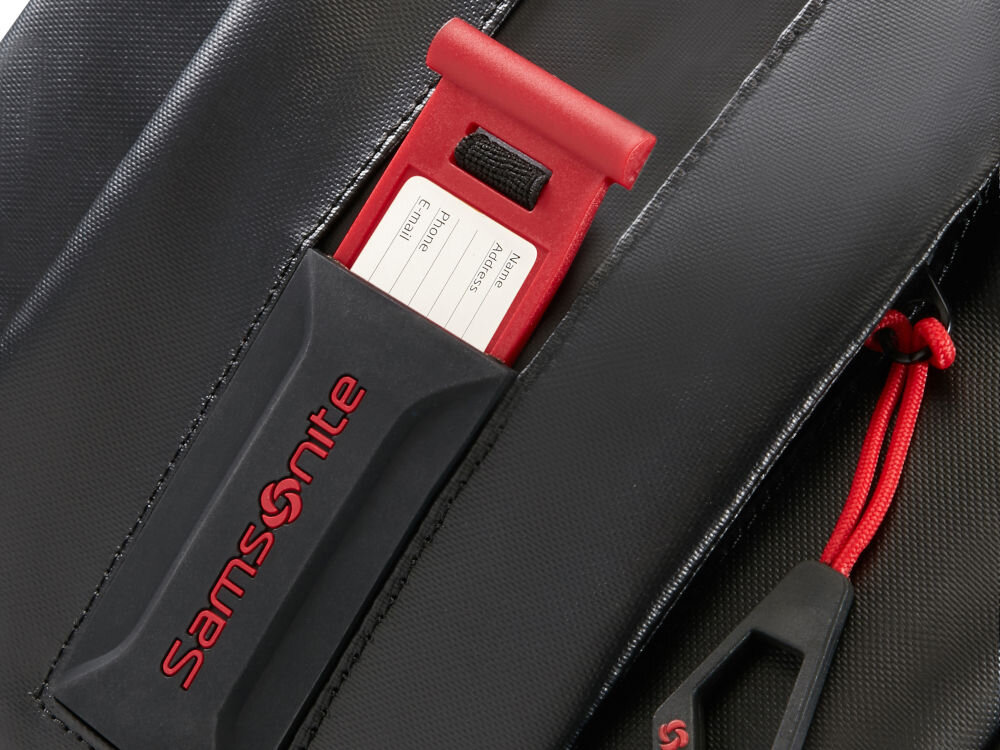 Plecak na laptopa SAMSONITE Paradiver L+ 15.6 cali Czarny dwa zamki górny uchwyt dla łatwego przenoszenia zintegrowana etykieta identyfikacyjna pętla na długopisy