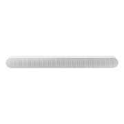 phpyocosg hw-s61b Biały soundbar o prostokątnym kształcie z delikatnym wzorem na powierzchni przedniej.