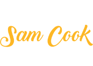 Logo z napisem \'Sam Cook MASTERCHIEF LINE DIGITAL\' oraz grafiką przedstawiającą skrzyżowane sztućce.