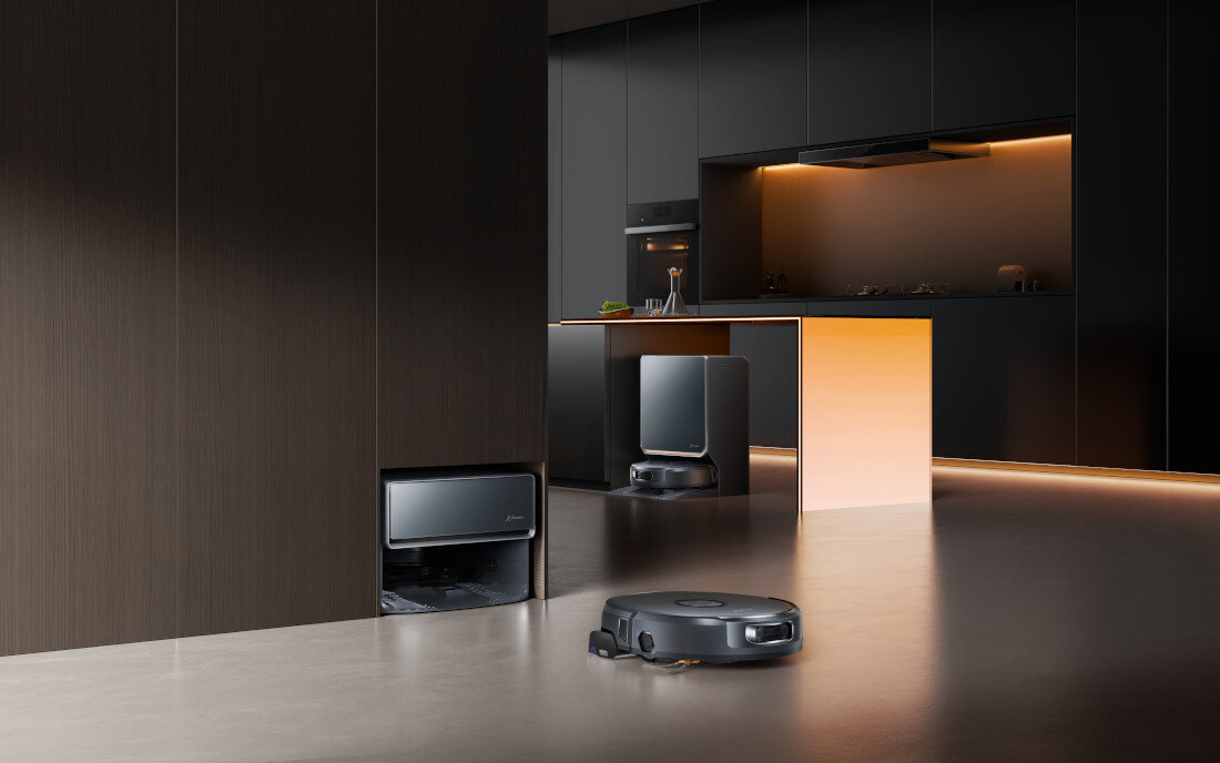 Robot sprzątający NARWAL Flow 2 Compact Dock Kompleksowe sprzątanie zdjęcie lifestyle prezentacja zdjęcie lifestyle