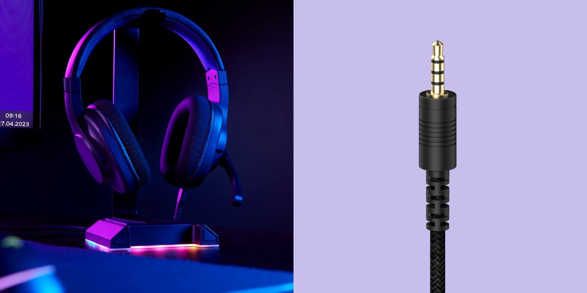 Słuchawki HAMA uRage SoundZ 100 V2, Dźwięk przestrzenny Biały Odłączany przewód uFlex Organizer przewodu jednostronne prowadzenie kabla Przewód jack 3,5 mm – USB-C o długości 2,20 m