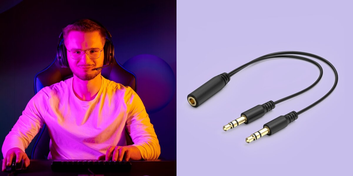 Słuchawki HAMA uRage SoundZ 100 V2, Dźwięk przestrzenny Biały współpracuje z PC, PlayStation 4 i 5, Xbox One, Xbox Series X/S oraz smartfonami Adapter Y Plug and Play