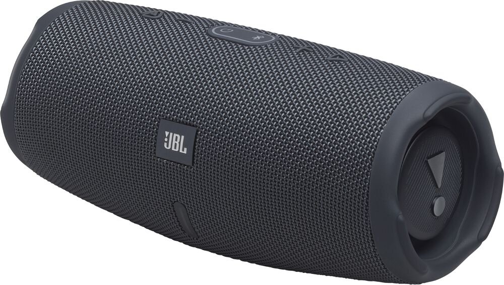 Głośnik mobilny JBL Charge Essential 3 SE wymiary 223 mm akumulator przenośny, głośnik po skosie na białym tle